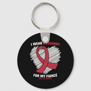 Porte-clés Je Porte Le Bourgogne Pour La Sensibilisation à La
