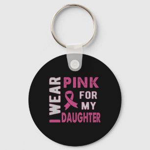 Porte-clés Je Porte Le Rose Pour Ma Fille Lauréats Du Cancer