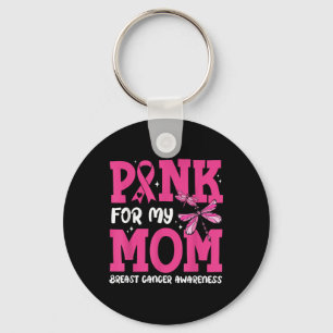 Porte-clés Je Porte Le Rose Pour Ma Mère Soutien Cancer Du Se