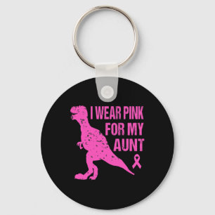 Porte-clés Je Porte Le Rose Pour Ma Tante Sensibilisation Au 