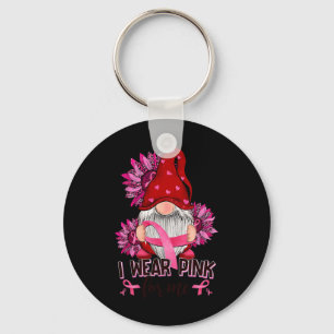 Porte-clés Je Porte Le Rose Pour Moi Sensibilisation Au Cance