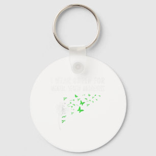 Porte-clés Je Porte Le Vert Pour Le Mois De Sensibilisation À
