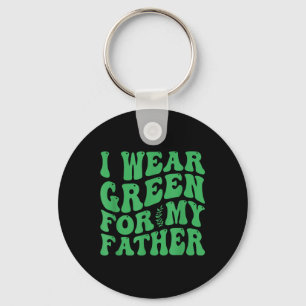 Porte-clés Je Porte Le Vert Pour Mon Père Sensibilisation À L