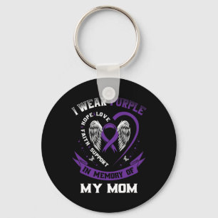 Porte-clés Je Porte Le Violet En Mémoire De Ma Mère Épilepsie
