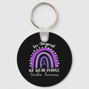Porte-clés Je Porte Le Violet En Mémoire Pour Quelqu'Un Qui A