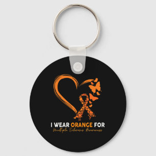 Porte-clés Je Porte L'Orange Pour La Sensibilisation À La Scl