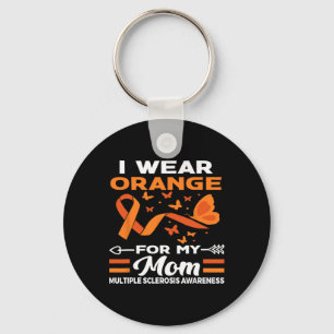 Porte-clés Je Porte L'Orange Pour Ma Mère Ms Multiple Scleros