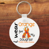 Porte-clés Je Porte Orange 43 Fille MS Sclérose en plaques (Recto)