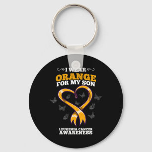 Porte-clés Je Porte Orange Fils Leucémie Cancer Sensibilisati