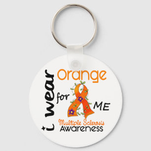 Porte-clés Je Porte Orange Pour Moi 43 MS Sclérose Multiples