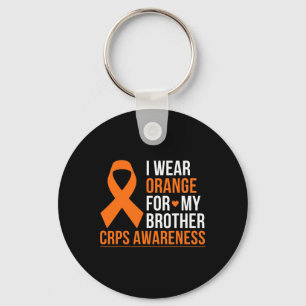 Porte-clés Je Porte Orange Pour Mon Frère Rsd Crps Sensibilis