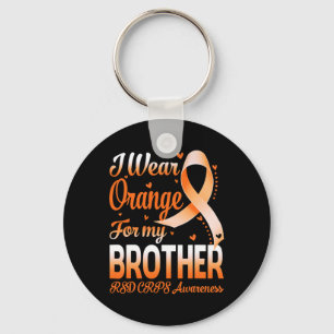 Porte-clés Je Porte Orange Pour Mon Frère Rsd Crps Sensibilis
