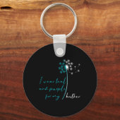 Porte-clés Je Porte Turquoise Et Violet Pour Mon Frère Suicid (Recto)
