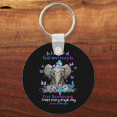 Porte-clés Je Porte Un Éléphant De Sensibilisation Au Suicide (Verso)