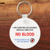 PORTE-CLÉS JE PORTE UNE AVANCE MÉDICALE... (Recto)