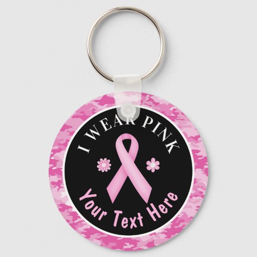 Porte-clés Je Porte Une Clé De Camouflage De Sensibilisation  (Recto)