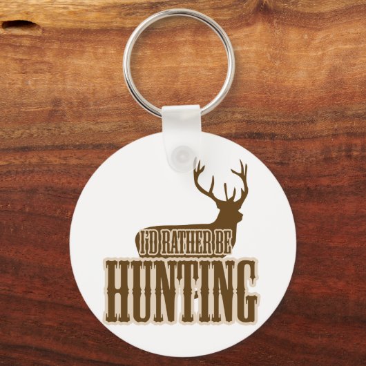 Porte-clés Je préfère chasser (Recto)