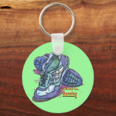 Porte-clés Je préfère courir _ Basket (Recto)