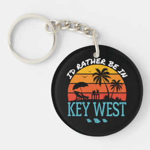 Porte-clés Je préfère être dans Key West Souvenir