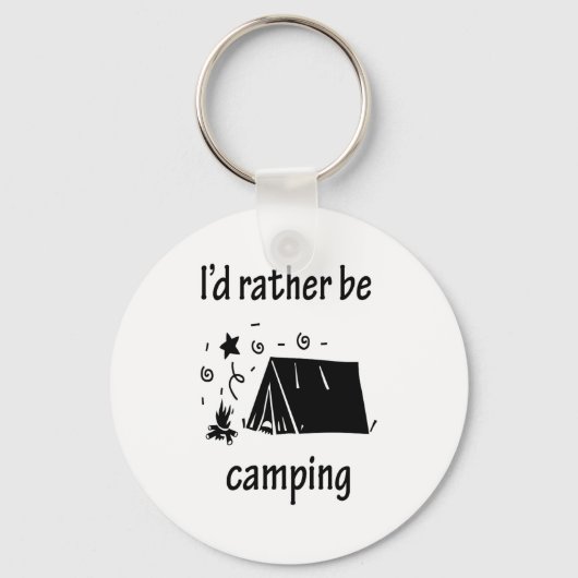 Porte-clés Je préfère être en camping (Recto)