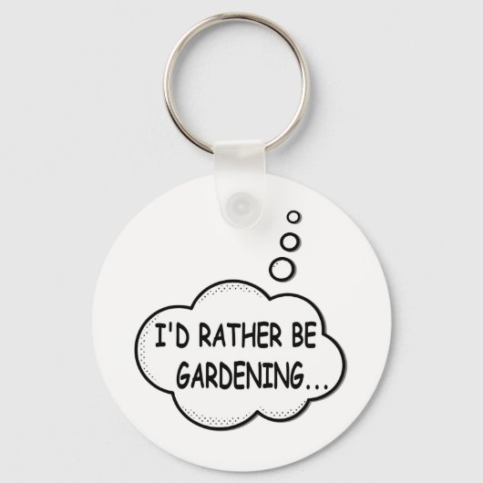 Porte-clés Je préfère être jardiné (Recto)