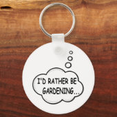 Porte-clés Je préfère être jardiné (Recto)