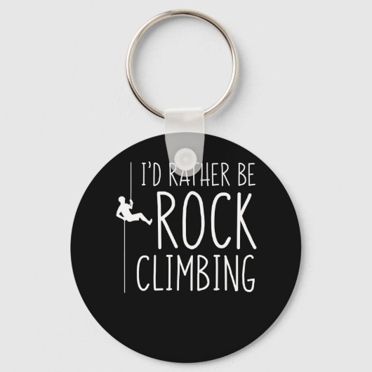 Porte-clés Je préfère être Rock Escalade Rock Climber (Recto)