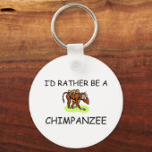 Porte-clés Je préfère être un chimpanzé (Recto)