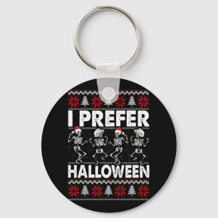 Porte-clés Je Préfère Halloween laid Sweater Dancing de Noël