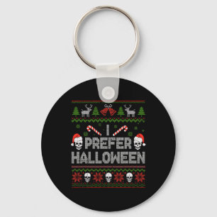 Porte-clés Je Préfère Halloween Sweater de Noël Funny Ugly Xm