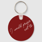 Porte-clés Je Préfère Ne Pas (Verso)