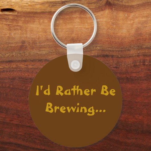 Porte-clés Je Préférerais Brûler... (Recto)