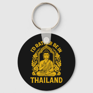 Porte-clés Je préférerais être en Thaïlande Yoga Namaste Cade