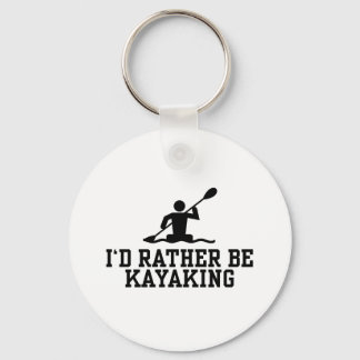 Porte-clés Je préférerais être Kayak