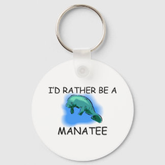 Porte-clés Je Préférerais Être Manatee