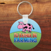 Porte-clés Je préférerais faire de l'agriculture ! (Agricultu (Recto)