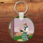 Porte-clés Je Préférerais Faire Du Golf (Recto)