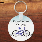 Porte-clés Je préférerais faire du vélo (Recto)