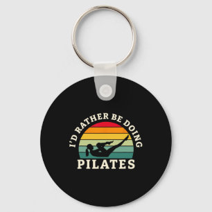 Porte-clés Je préférerais faire un entraînement de Pilates et