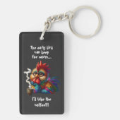 Porte-clés Je prendrai le café (Dos)