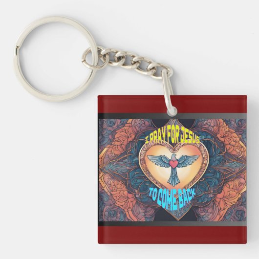 Porte-clés Je Prie Pour...Porte - clé Acrylique (Devant)