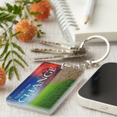 Porte-clés "Je prospère sur le changement" Motivation Affirma (Devant droit)