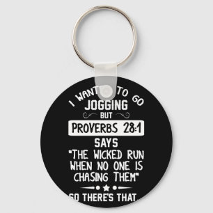 Porte-clés Je Recherché Aller Jogging Mais Proverbes 28 1