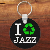 Porte-clés Je Recycle Le Jazz (Recto)
