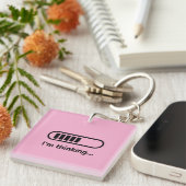 Porte-clés Je réfléchis... Barre de progression rose Minimali (Devant Droit)