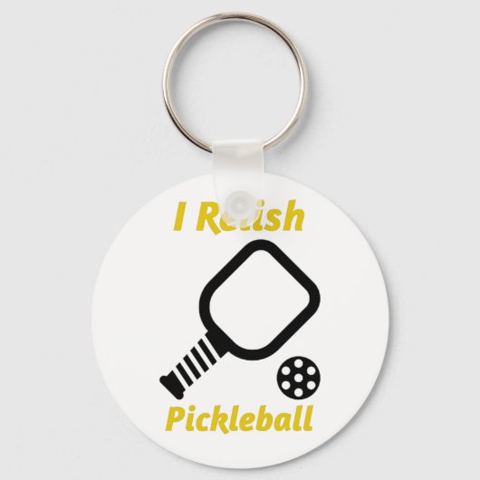 Porte-clés Je Relie Le Pickleball (Recto)