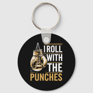 Porte-clés Je Roule Avec Les Punches Boxer Sports Force Athl