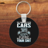 Porte-clés Je sais comment réparer Je ne veux pas travailler (Recto)