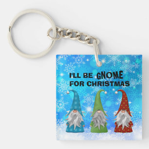 PORTE-CLÉS JE SERAI GNOME POUR NOËL