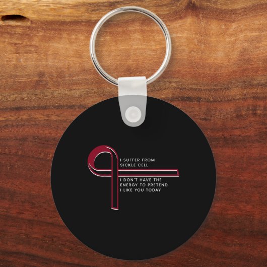 Porte-clés Je souffre de Sickle Cell (Verso)